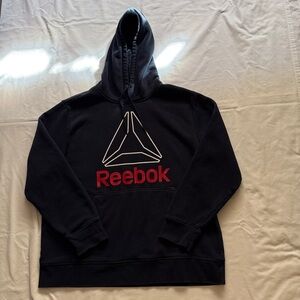 Reebok Blue Hoodie with White Accents